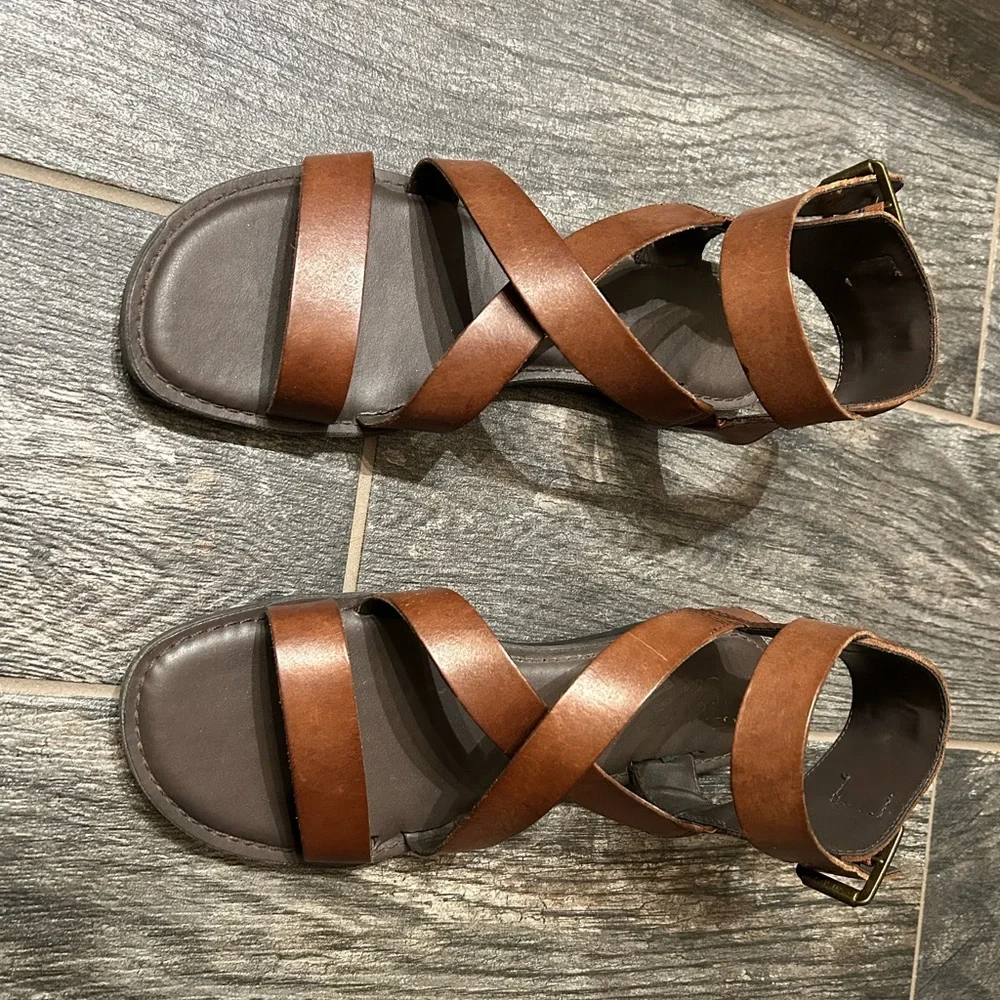 Leather Gladiator Sandals - Picture 1 of 5